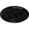 Ekena Millwork Marseille Ceiling Medallion (Fits Canopies up to 4 1/4"), Hnd-Painted Black Pearl, 16 1/8"OD x 5/8"P CM16MABPS - alternate 3